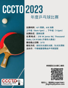 2023 年度乒乓球比赛